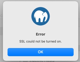 Ssl Could Not Be Turned On Mamp Pro