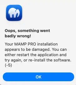 Mamp Pro Installation Damaged